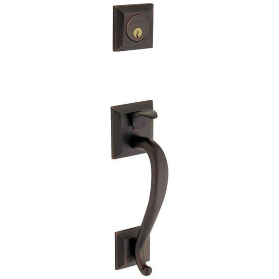 Baldwin 85320.Entr Madison Sectional Single Cylinder Keyed Entry Handleset - Bronze
