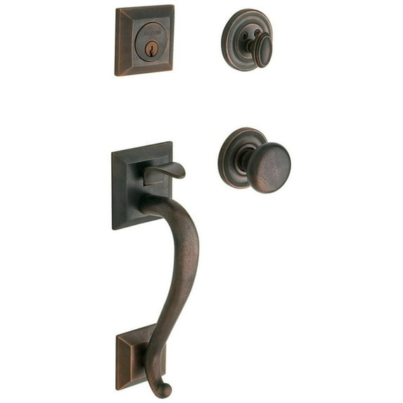 Baldwin 85320.Entr Madison Sectional Single Cylinder Keyed Entry Handleset - Bronze