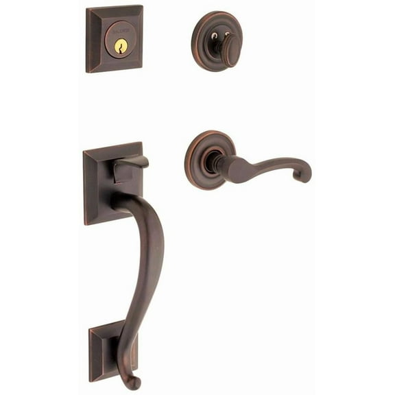 Baldwin Madison Single Cylinder Handleset with Classic Interior Lever