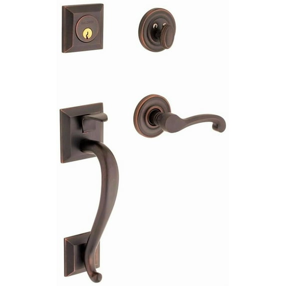 Baldwin Madison Single Cylinder Handleset with Classic Interior Lever