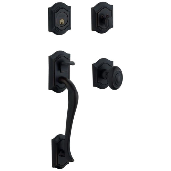 Baldwin 85327190ENTR Bethpage Sectional Trim, Satin Black-190