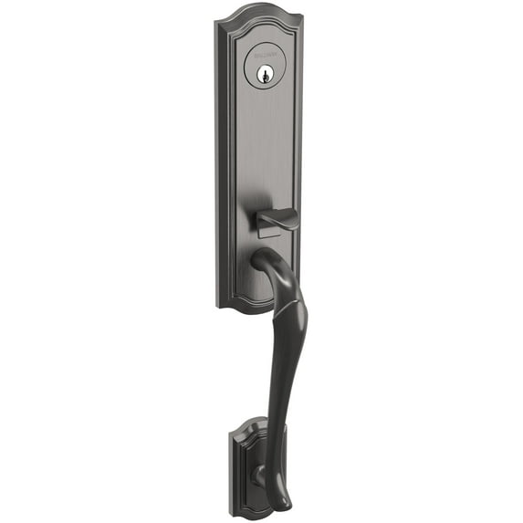 Baldwin 85337.Entr Bethpage One Piece Single Cylinder Keyed Entry Handleset - Lifetime