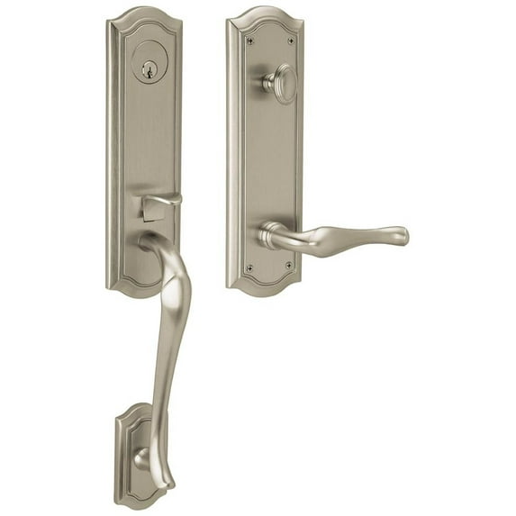 Baldwin 85337.Lfd Left Handed Bethpage Escutcheon Dummy Set Handleset - Nickel