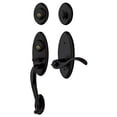 thumbnail image 1 of Baldwin 853451902RH Handle Set, Satin Black, 1 of 4