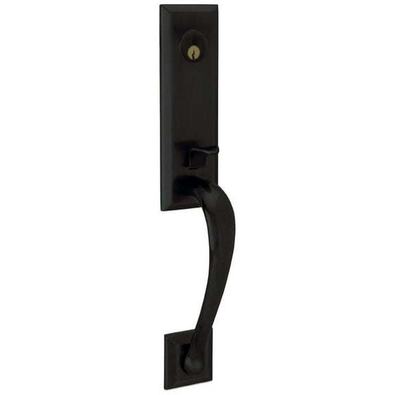 Baldwin 85352190RENT Right Handed Cody Single Cylinder Handleset - Black