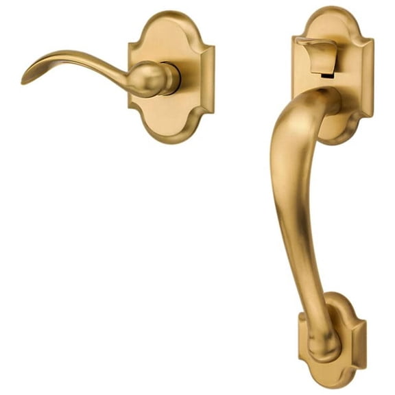 Baldwin 85353044ACRH Boulder Sectional Entry Right Handed Handle Set Kit - Brass