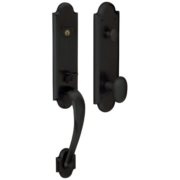 Baldwin 85354102LENT Left Handed Boulder Single Cylinder Set, Oil-Rubbed Bronze