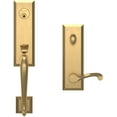 thumbnail image 1 of Baldwin 85355031LENT Non-Lacquered Brass Left Handed Stonegate Single Cylinder Handleset with Classic Interior Lever, 1 of 7