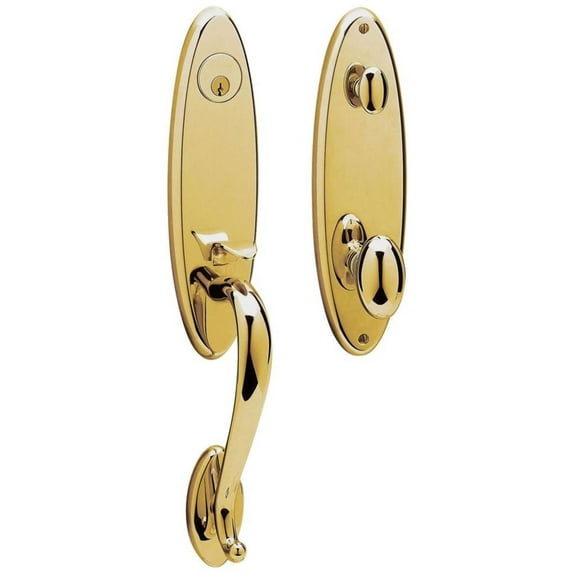 Baldwin Blakely Single Cylinder Handleset with Interior Knob and Emergency Egress