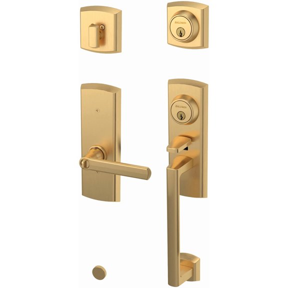 Baldwin 853850442LH Soho Left Handed Sectional Single Cylinder Keyed Entry Handleset -