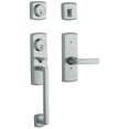 thumbnail image 1 of Baldwin 853852602LH Soho Two Point Left Handed Single Cylinder Sectional Handleset with Soho Interior Lever, Polished Chrome, 1 of 7