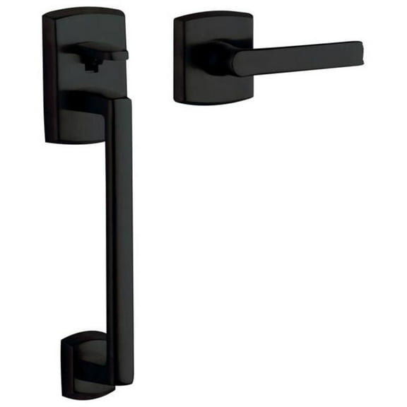 Baldwin 85386.Acrh Soho Sectional Entry Handle Set Kit - Black