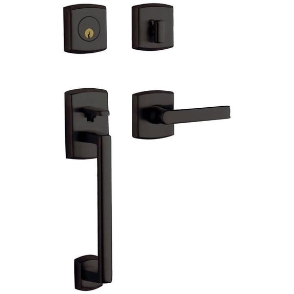 Baldwin 85386102LFD Left Handed Soho Sectional Full Dummy Handleset - Bronze