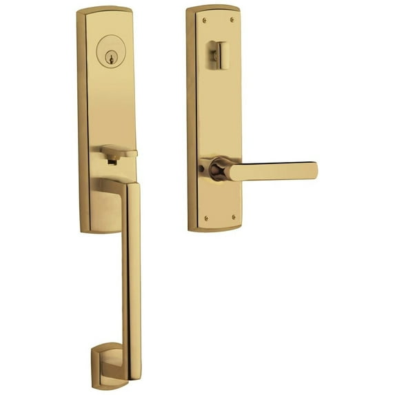 Baldwin 85387.Rent Soho Right Handed One Piece Single Cylinder Keyed Entry Handleset -