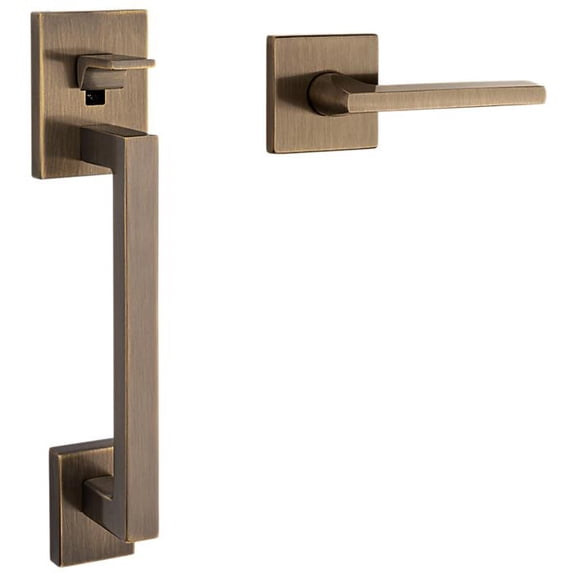 Baldwin 85390050ACRH Minneapolis Right Handed Sectional Handleset - Black