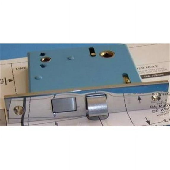 Baldwin 8540260R Mortise Privacy Knob Lock, Polished Chrome