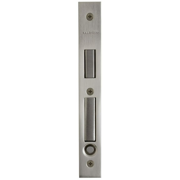 Open Box Baldwin 8603260004 Pocket Door Armor Front, Antique Nickel