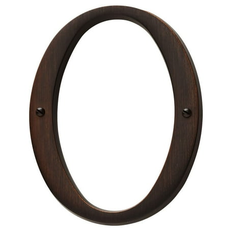 Baldwin 90670 Solid Brass Residential House Number 0 - Bronze