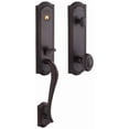thumbnail image 1 of Baldwin 85337112ENTR Bethpage One Piece Single Cylinder Keyed Entry Handleset - Bronze, 1 of 7
