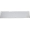 thumbnail image 1 of Baldwin 2124 4 Inch x 16 Inch Solid Brass Square Edge Push Plate, Polished Chrome, 1 of 7