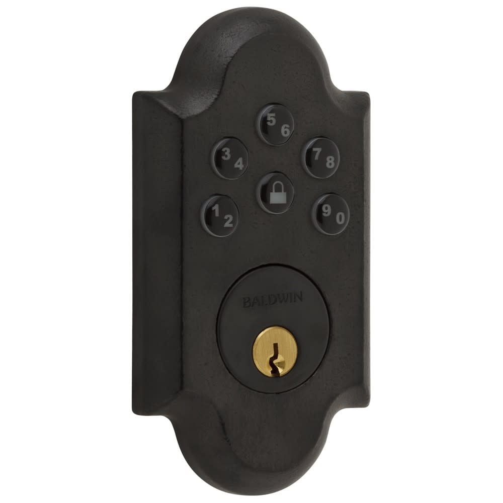 Distressed Oil Rubbed Bronze Keyless Entry Electronic Deadbolt
