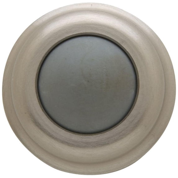 Baldwin 4015150 1" Wall Mounted Convex Bumper Door Stop - Nickel