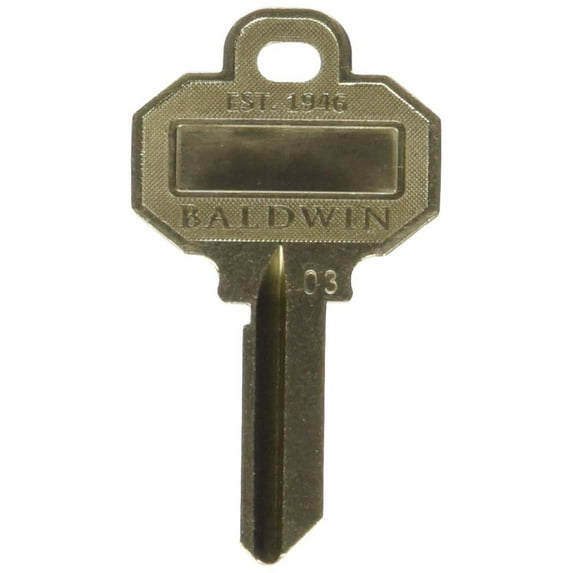 Baldwin C House Key Blank
