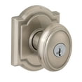 thumbnail image 1 of Baldwin Carnaby Keyed Entry Knob featuring SmartKey® in Satin Nickel, 1 of 7