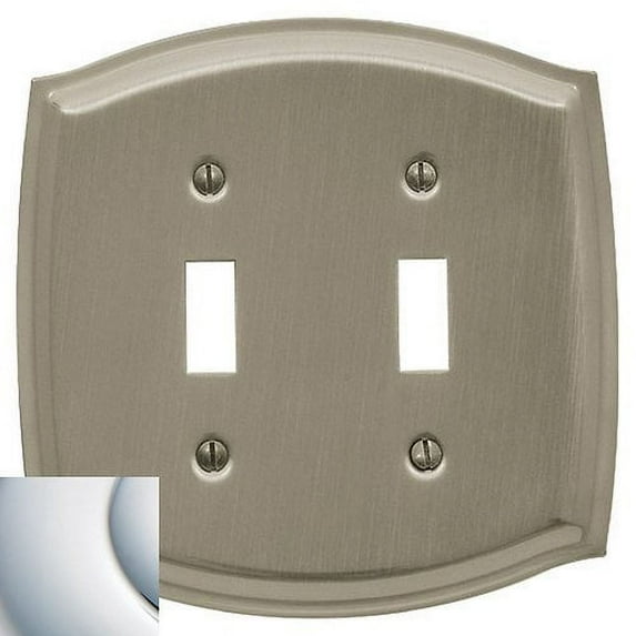 Baldwin Colonial 2-Gang Toggle Switch Wall Plate