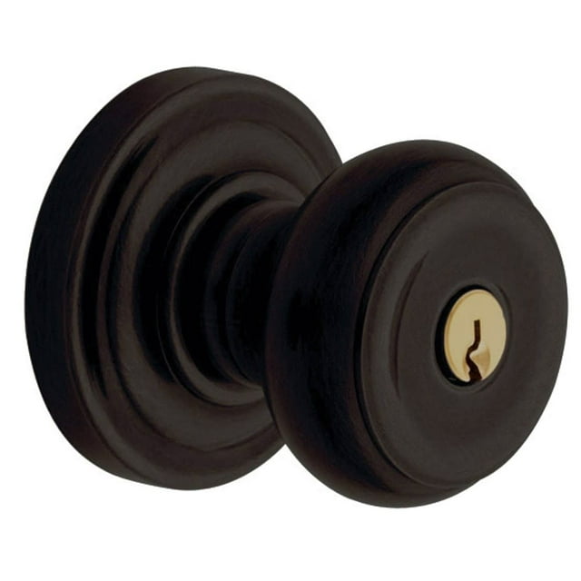 Baldwin Colonial Keyed Entry Door Knob Set with Classic Rosette