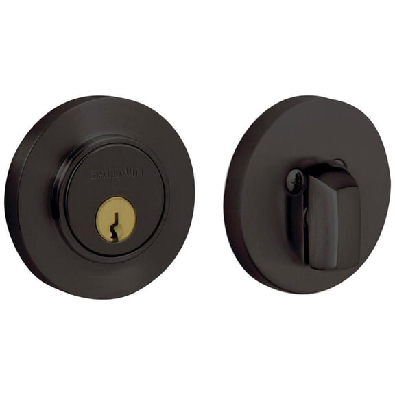 Baldwin Hardware 8244 Oil Rubbed Bronze Baldwin 8244 Contemporary Solid Brass Single