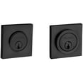 thumbnail image 1 of Baldwin 8221 Santa Monica Contemporary Square Double Cylinder Deadbolt - Black, 1 of 2
