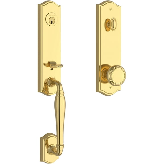 Baldwin EENEWxTRATAE003 New Hampshire One Piece Single Cylinder Keyed Entry Handleset -