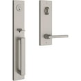 thumbnail image 1 of Baldwin EESANxSQUCQE150S Santa Cruz Full Plate Single Cylinder Keyed Entry Handleset -, 1 of 7