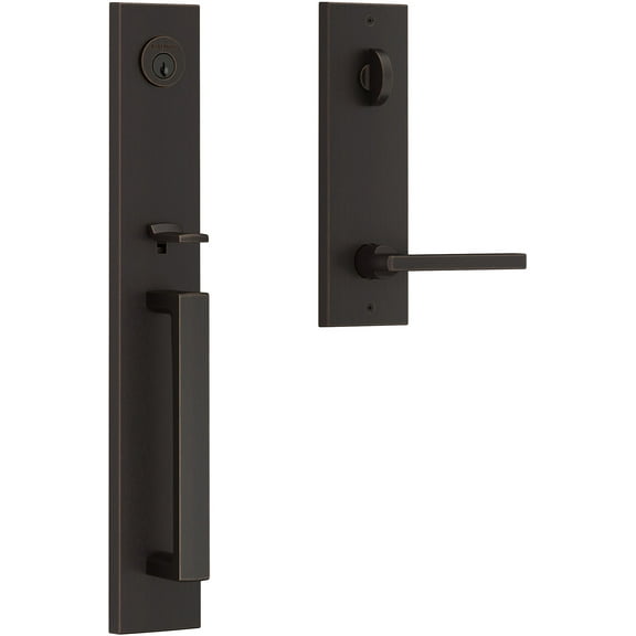 Baldwin Santa Cruz Handleset - Square Lever, Venetian Bronze