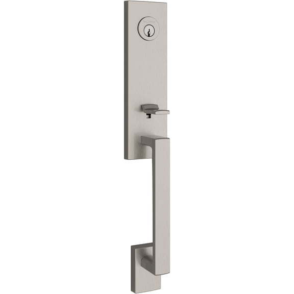 Baldwin Seattle Handleset - Square Lever, Satin Nickel