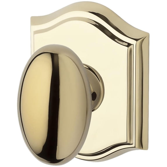 Baldwin PVELLTAR003 Ellipse Privacy Door Knob - Brass