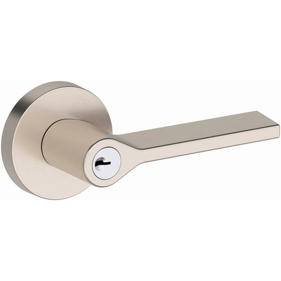 Baldwin En.Ana.R.Crr Anaheim Hills Single Cylinder Keyed Entry Door Lever Set - Nickel