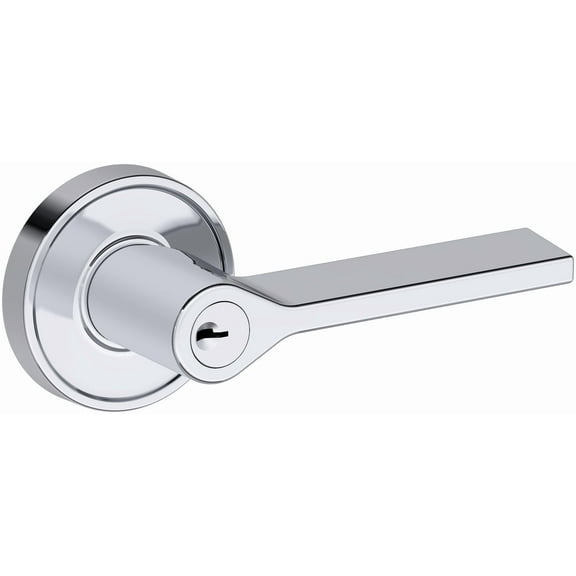 Baldwin En.Ana.R.Rrr Anaheim Hills Single Cylinder Keyed Entry Door Lever Set - Chrome