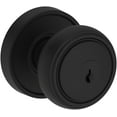 thumbnail image 1 of Baldwin ENBRERRR190 Bremerton Single Cylinder Keyed Entry Door Knob Set - Black, 1 of 7