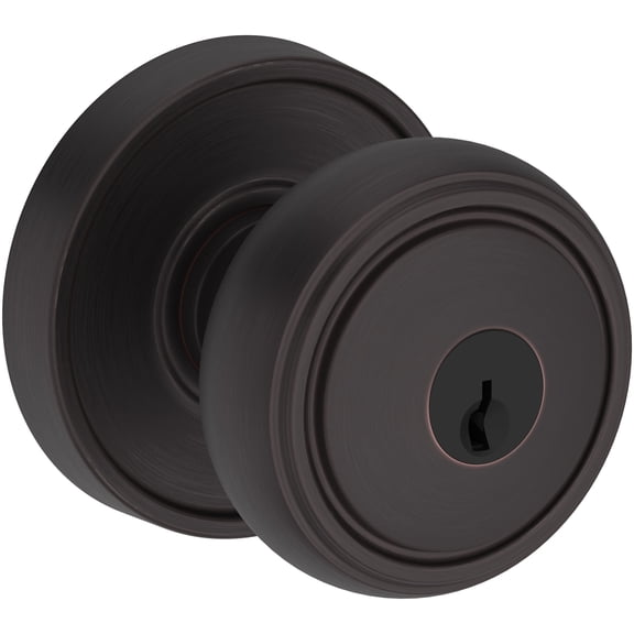 Baldwin ENBRERRR112 Bremerton Single Cylinder Keyed Entry Door Knob Set - Bronze