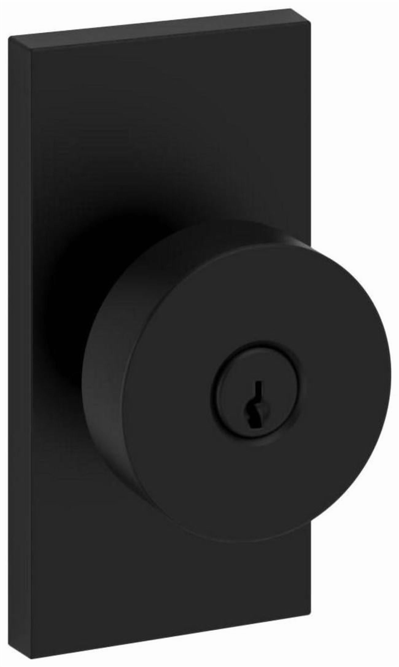 Baldwin ENCONCFR190 Contemporary Single Cylinder Keyed Entry Door Knob Set - Black