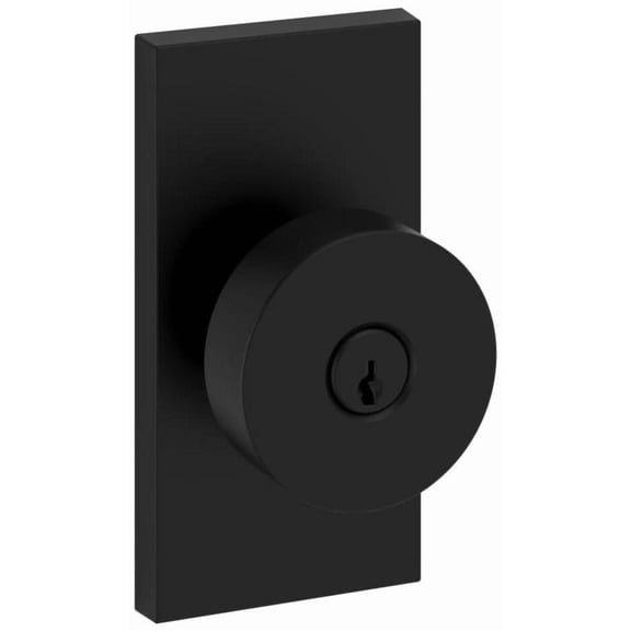 Baldwin En.Con.Cfr Contemporary Single Cylinder Keyed Entry Door Knob Set - Black