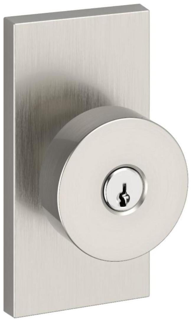 Baldwin ENCONCFR150 Contemporary Single Cylinder Keyed Entry Door Knob Set - Nickel