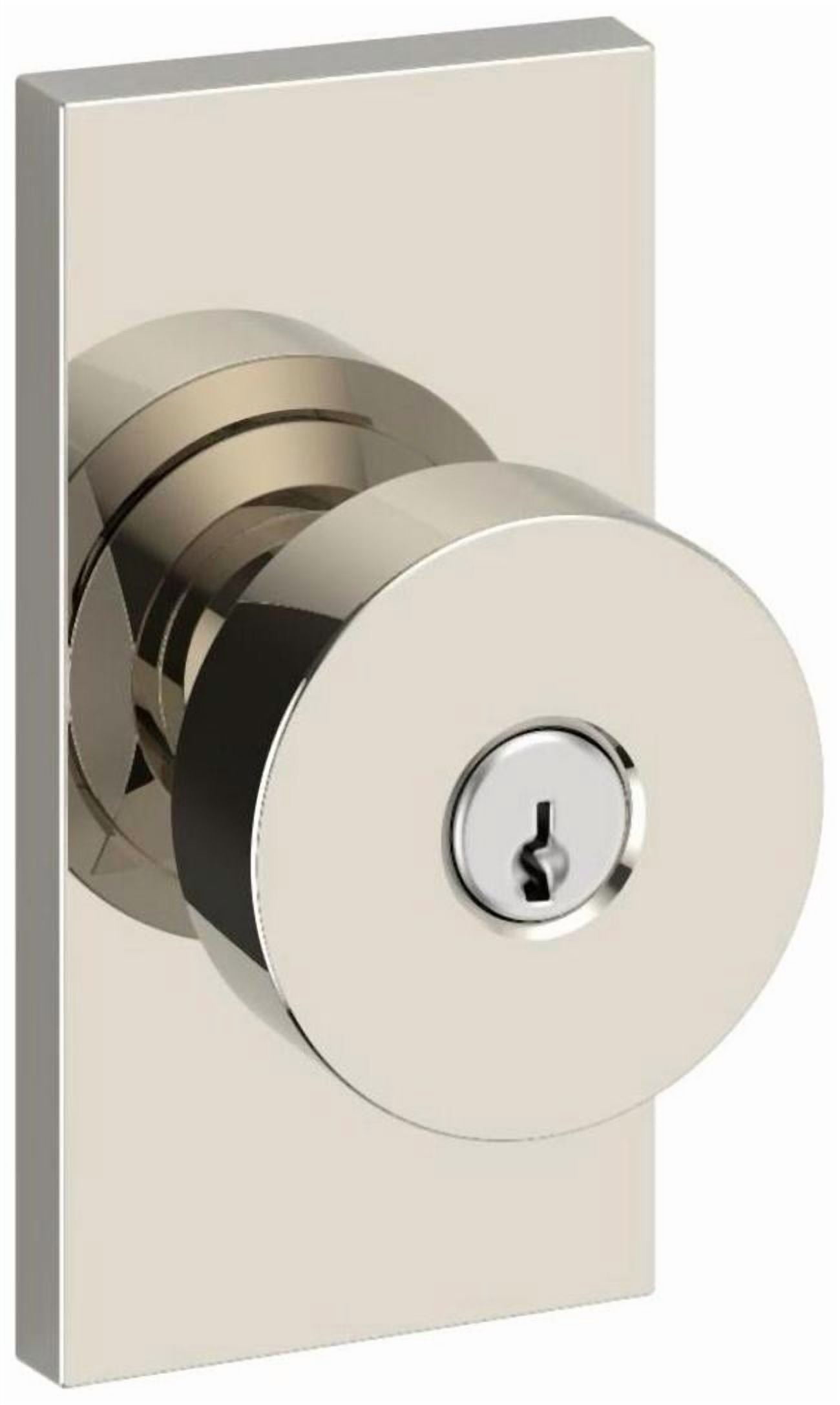 Baldwin ENCONCFR055 Contemporary Single Cylinder Keyed Entry Door Knob Set - Nickel