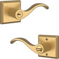 thumbnail image 1 of Baldwin En.Cur.R.Tsr Curve Right Handed Single Cylinder Keyed Entry Door Lever - Brass, 1 of 2