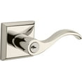 thumbnail image 1 of Baldwin ENCURTSR055 Curve Right Handed Single Cylinder Keyed Entry Door Lever - Nickel, 1 of 2