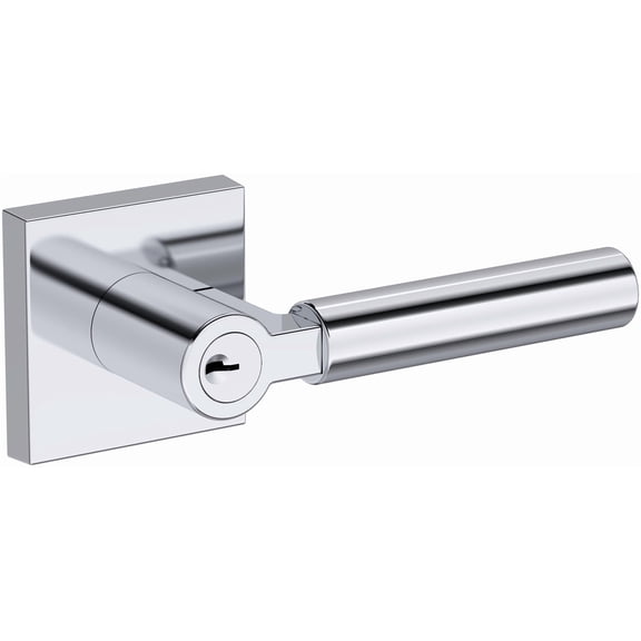 Baldwin ENLKFCSR260 Lake Forest Single Cylinder Keyed Entry Door Lever Set - Chrome