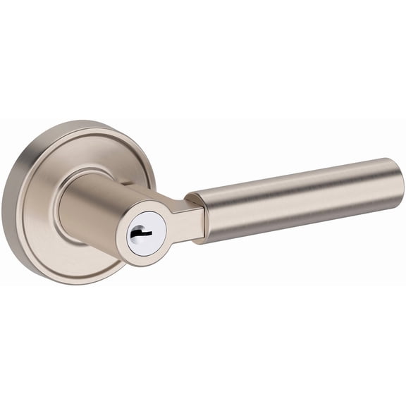 Baldwin ENLKFRRR150 Lake Forest Single Cylinder Keyed Entry Door Lever Set - Nickel