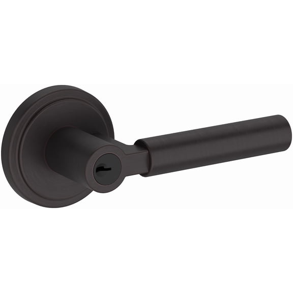 Baldwin ENLKFSRR112 Lake Forest Single Cylinder Keyed Entry Door Lever Set - Bronze
